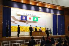 東中、卒業証書授与