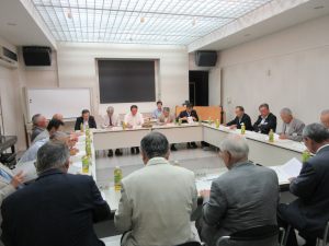 石狩市連合町内会連絡協議会を視察中の様子