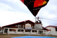 乗る前はちょっと緊張した顔、降りてきたときはわくわくした顔