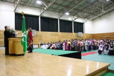 卒業証書授与(看護学科代表)