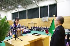 答辞(看護学科4年酒井愛子さん)