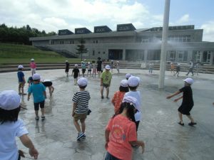 水遊びの様子