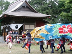 下多寄神社祭　名寄市無形文化財「風連獅子舞」の奉納