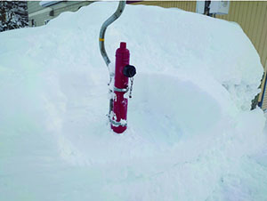 消火栓の除雪