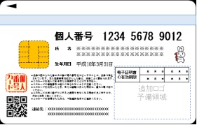 個人番号カード（裏）