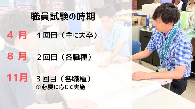採用試験の時期
